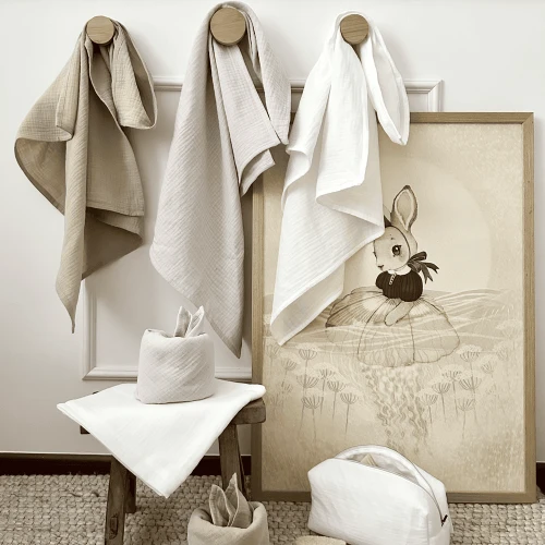 Pieluszka muślinowa z bawełny organicznej Biała