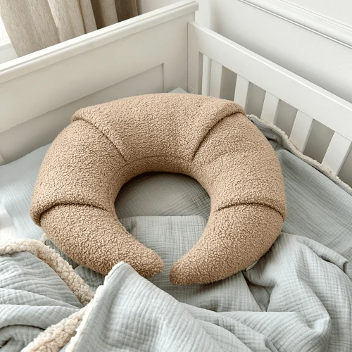 Poduszka Croissant Harry Boucle Czekoladowa