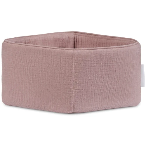 Koszyczek pielęgnacyjny muślinowy Ciemny róż Mauve