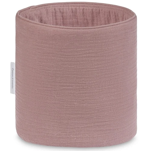 Koszyczek pielęgnacyjny muślinowy Ciemny róż Mauve