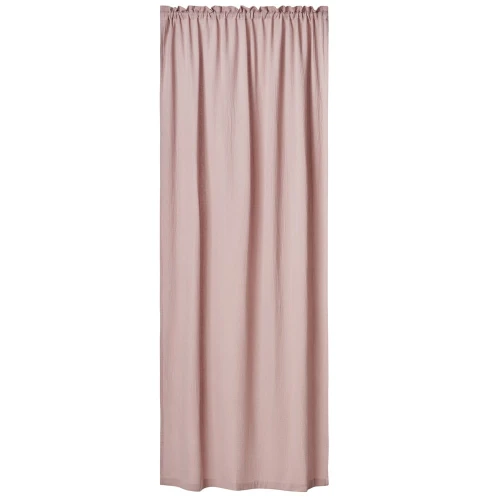 Zasłona muślinowa z bawełny organicznej Brudny róż
