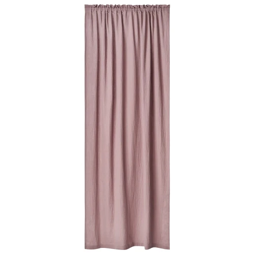 Zasłona muślinowa z bawełny organicznej Ciemny róż Mauve