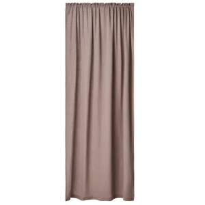 Zasłona muślinowa z bawełny organicznej Czekoladowa