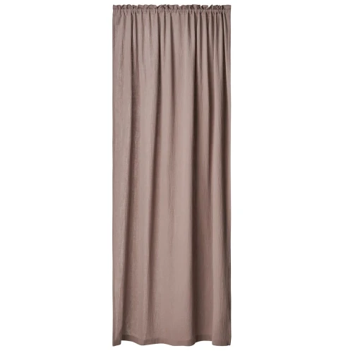 Zasłona muślinowa z bawełny organicznej Czekoladowa