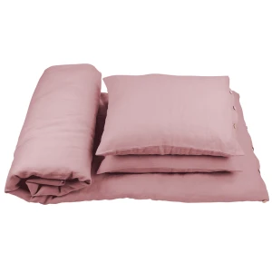 Linen bed linen set 140x200 cm Blush