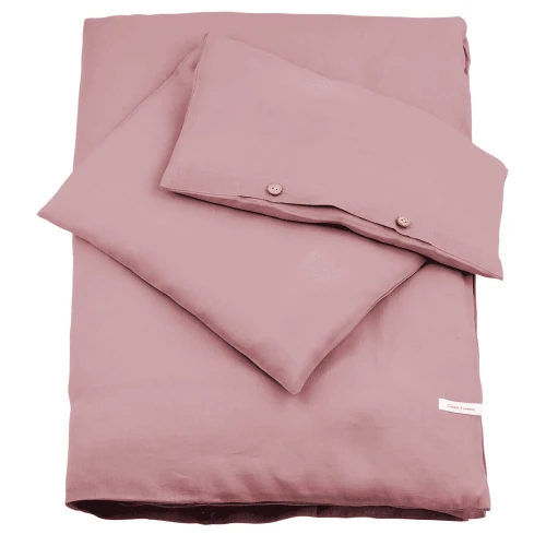 Lniana pościel Junior bez wypełnienia Blush