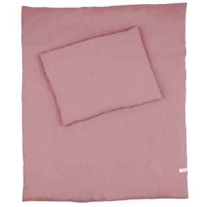 Linen newborn bedding set Blush