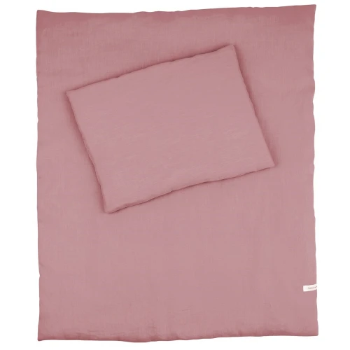 Lniana pościel noworodkowa z wypełnieniem Blush