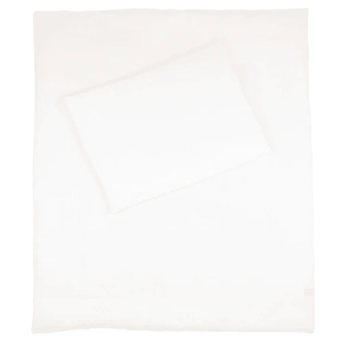 Lniana pościel noworodkowa z wypełnieniem Kremowa