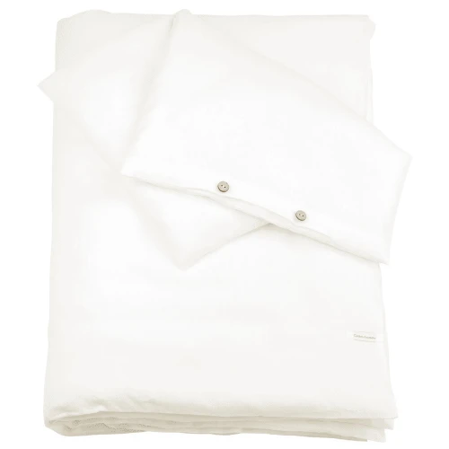 Linen Junior bed linen set without filling Cream