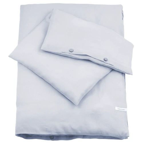 Lniana pościel Junior bez wypełnienia Błękitna