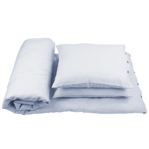 Linen bed linen set 140x200 cm Light Blue
