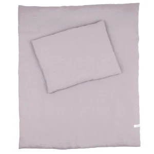 Linen newborn bedding set Mauve