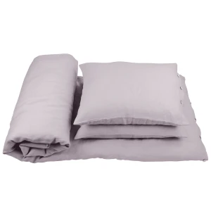 Linen bed linen set 140x200 cm Mauve