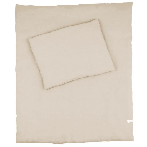 Lniana pościel noworodkowa z wypełnieniem Natural