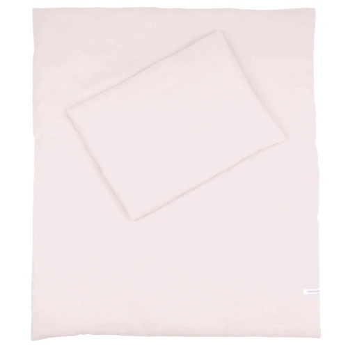 Lniana pościel noworodkowa z wypełnieniem Pudrowy róż