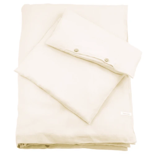 Lniana pościel Junior bez wypełnienia Waniliowa