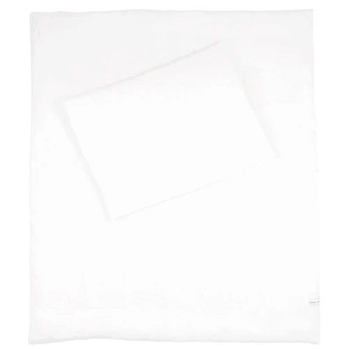 Lniana pościel noworodkowa z wypełnieniem Biała