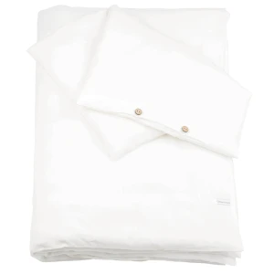 Lniana pościel Junior bez wypełnienia Biała