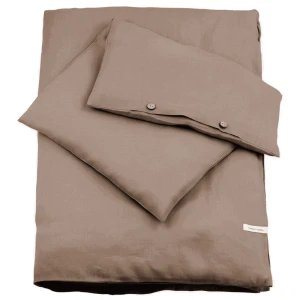 Linen bed linen Junior - non filled Coconut brown