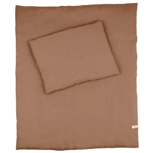 Lniana pościel noworodkowa z wypełnieniem Czekoladowa