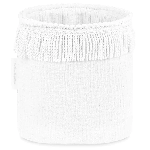 Koszyczek pielęgnacyjny Boho Twist Biały