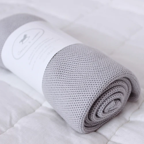 Bamboo swaddle blanket Light Grey