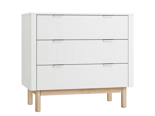 Miloo - komoda 3-szufladowa biały