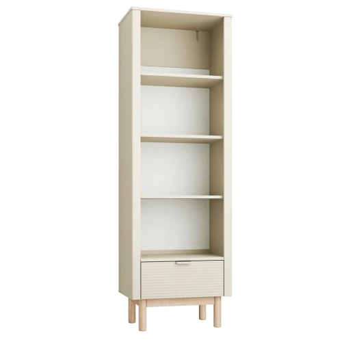 Miloo -  regał wysoki szampański