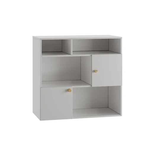 Cube - regał (bez nóżek) - jasny szary