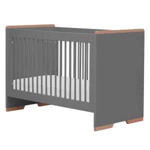 Snap - łóżeczko 120x60 cm ciemny szary