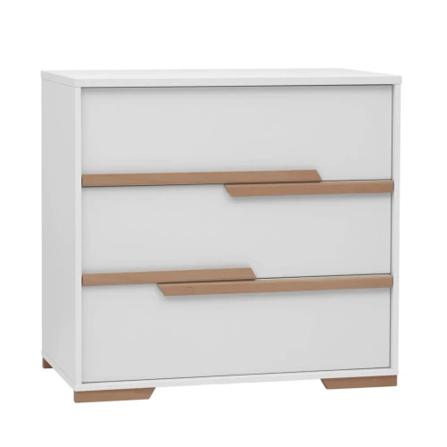 Snap - komoda 3-szufladowa biały