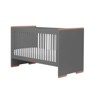 Snap - łóżeczko-tapczanik 140x70 cm ciemny szary