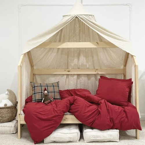 Pościel bawełniana Czerwona 140x200