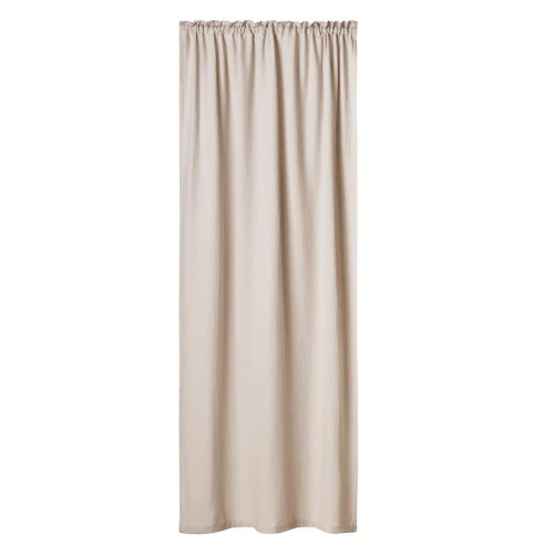 Zasłona muślinowa z bawełny organicznej Beżowa