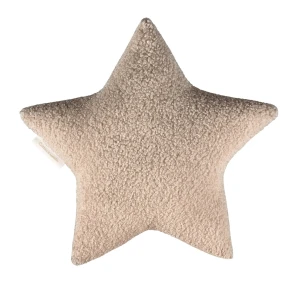 Futrzana poduszka Boho gwiazdka Czekolada