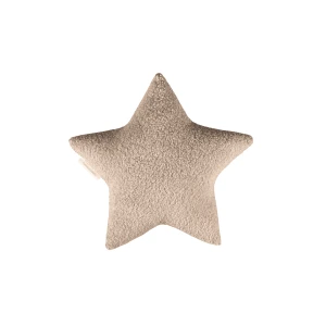 Mini sheepskin star pillow Chocolate