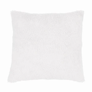 Sheepskin quare pillow White