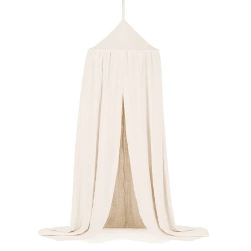 Baldachim Lniany Premium Waniliowy 