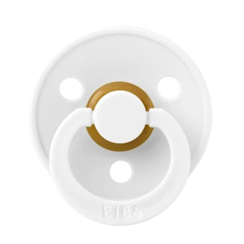 BIBS COLOUR WHITE S Hevea Rubber Soothing Pacifier