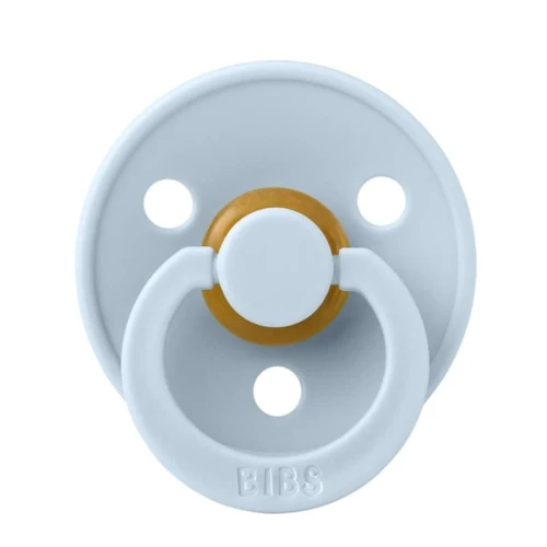 BIBS COLOUR BABY BLUE S Hevea Rubber Soothing Pacifier 