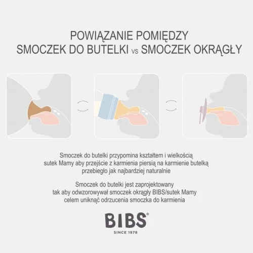 BIBS COLOUR BLUSH S Hevea Rubber Soothing Pacifier 