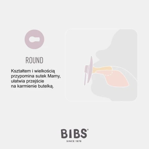 BIBS COLOUR BLUSH S Hevea Rubber Soothing Pacifier 