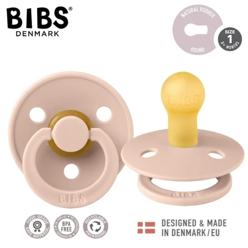 BIBS COLOUR BLUSH S Hevea Rubber Soothing Pacifier 