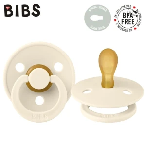 BIBS COLOUR SYMMETRICAL IVORY S Pacifier Symmetrical Hevea