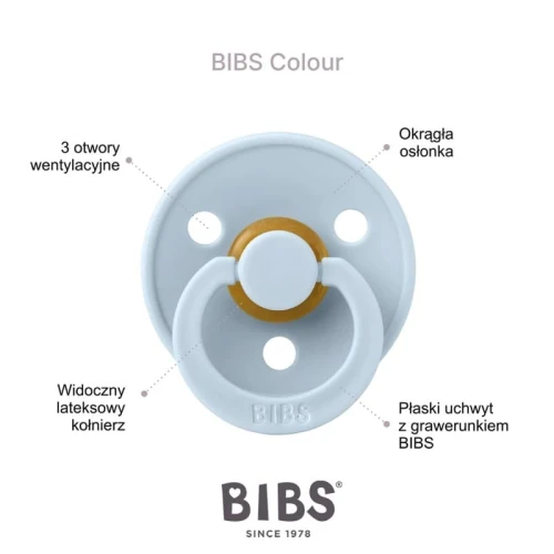 BIBS COLOUR SYMMETRICAL SAND S Pacifier Symmetrical Hevea 