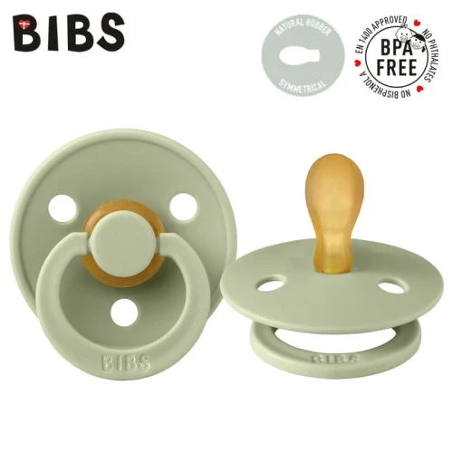 BIBS COLOUR SYMMETRICAL SAGE S Pacifier Symmetrical Hevea 