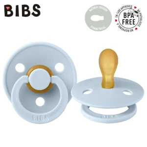 BIBS COLOUR SYMMETRICAL BABY BLUE Pacifier Symmetrical Hevea