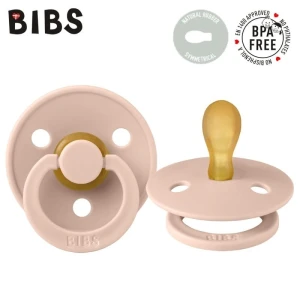BIBS COLOUR SYMMETRICAL BLUSH Pacifier Symmetrical Hevea