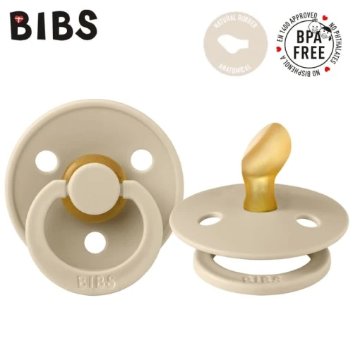 BIBS COLOUR ANATOMICAL VANILLA S Anatomical pacifier Hevea 